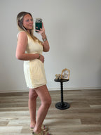 lemon lace romper