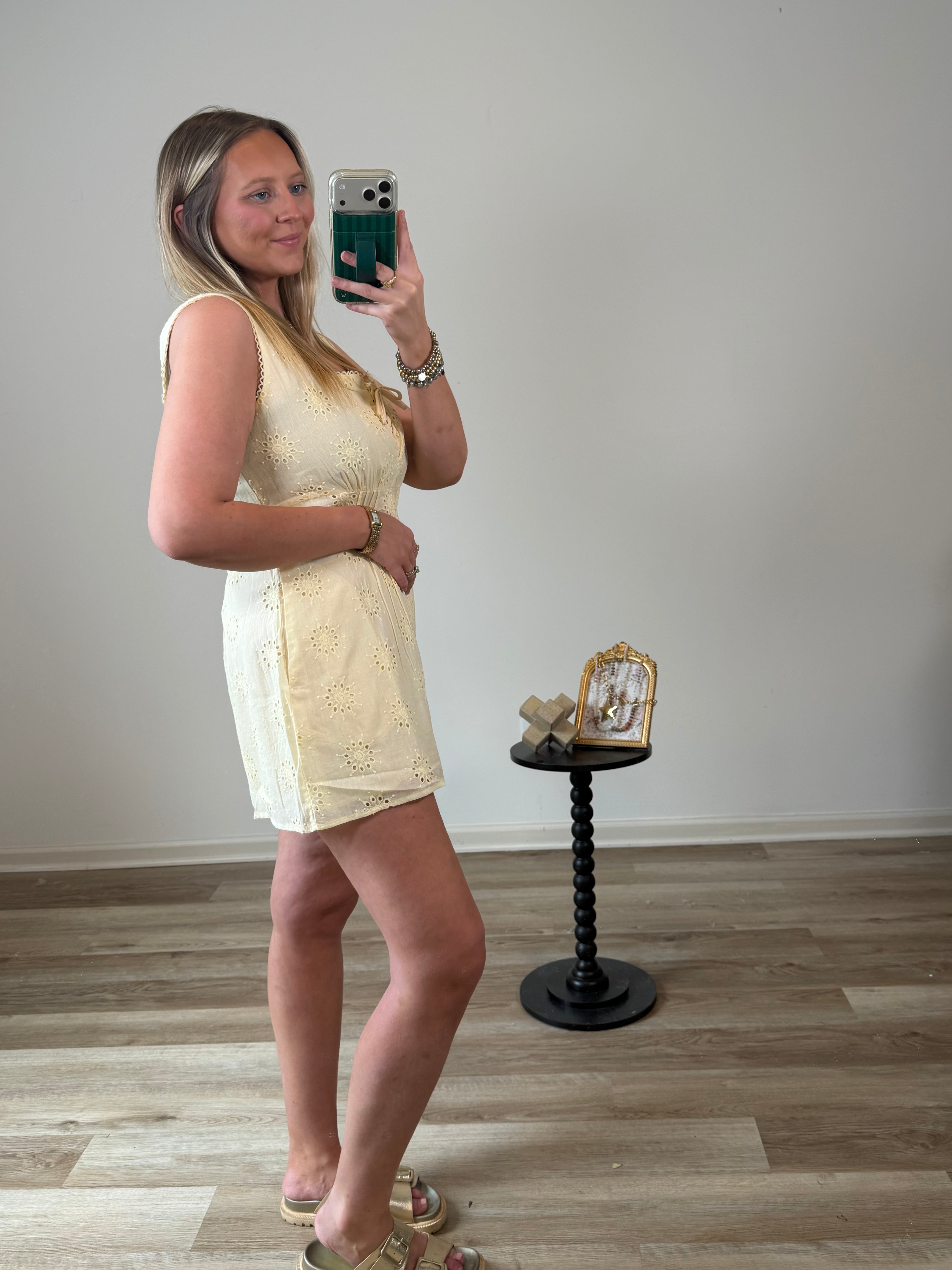 lemon lace romper