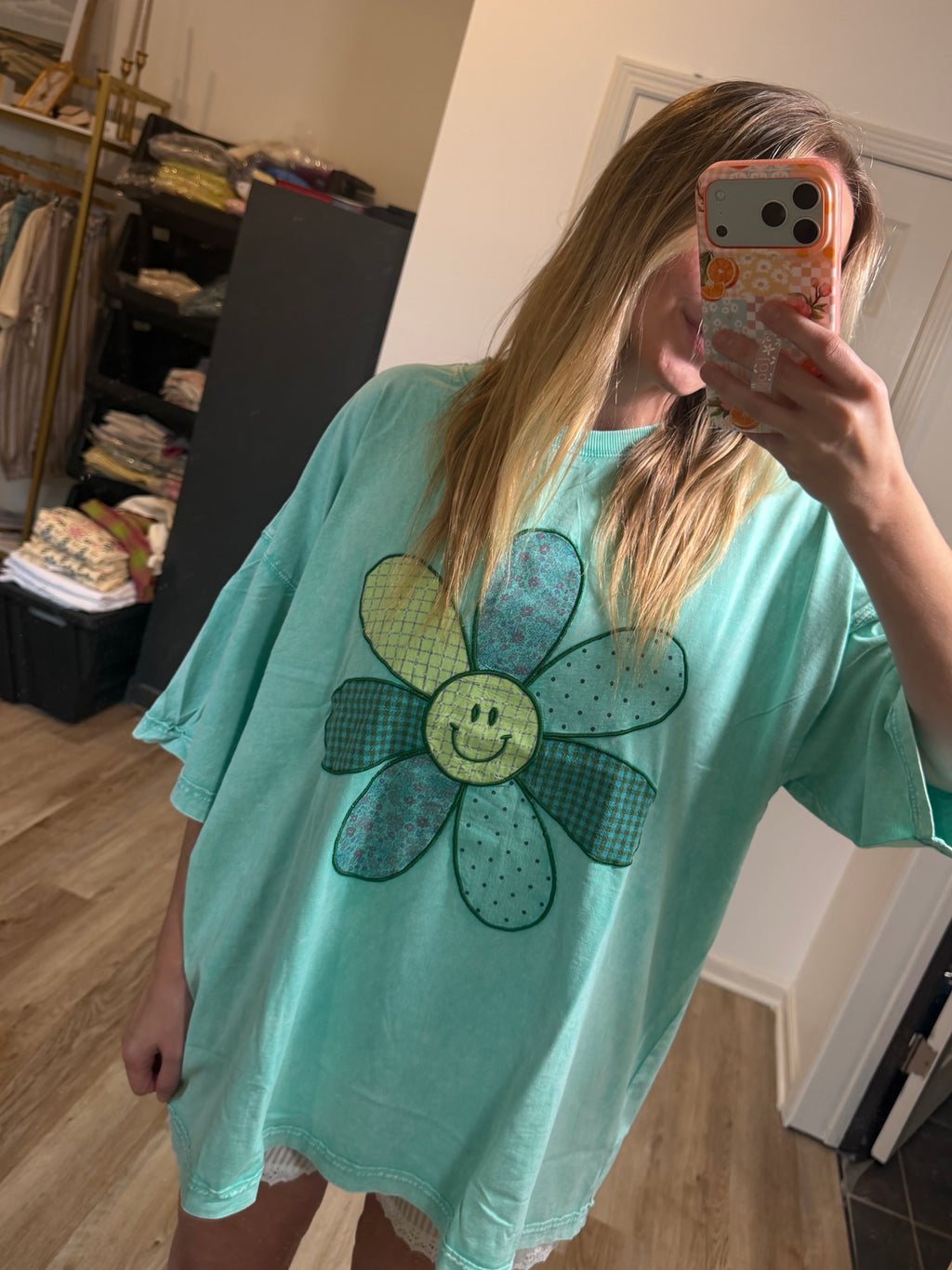 happy dayz tee seafoam