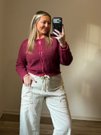 SIDE POCKET WIDE PANTS