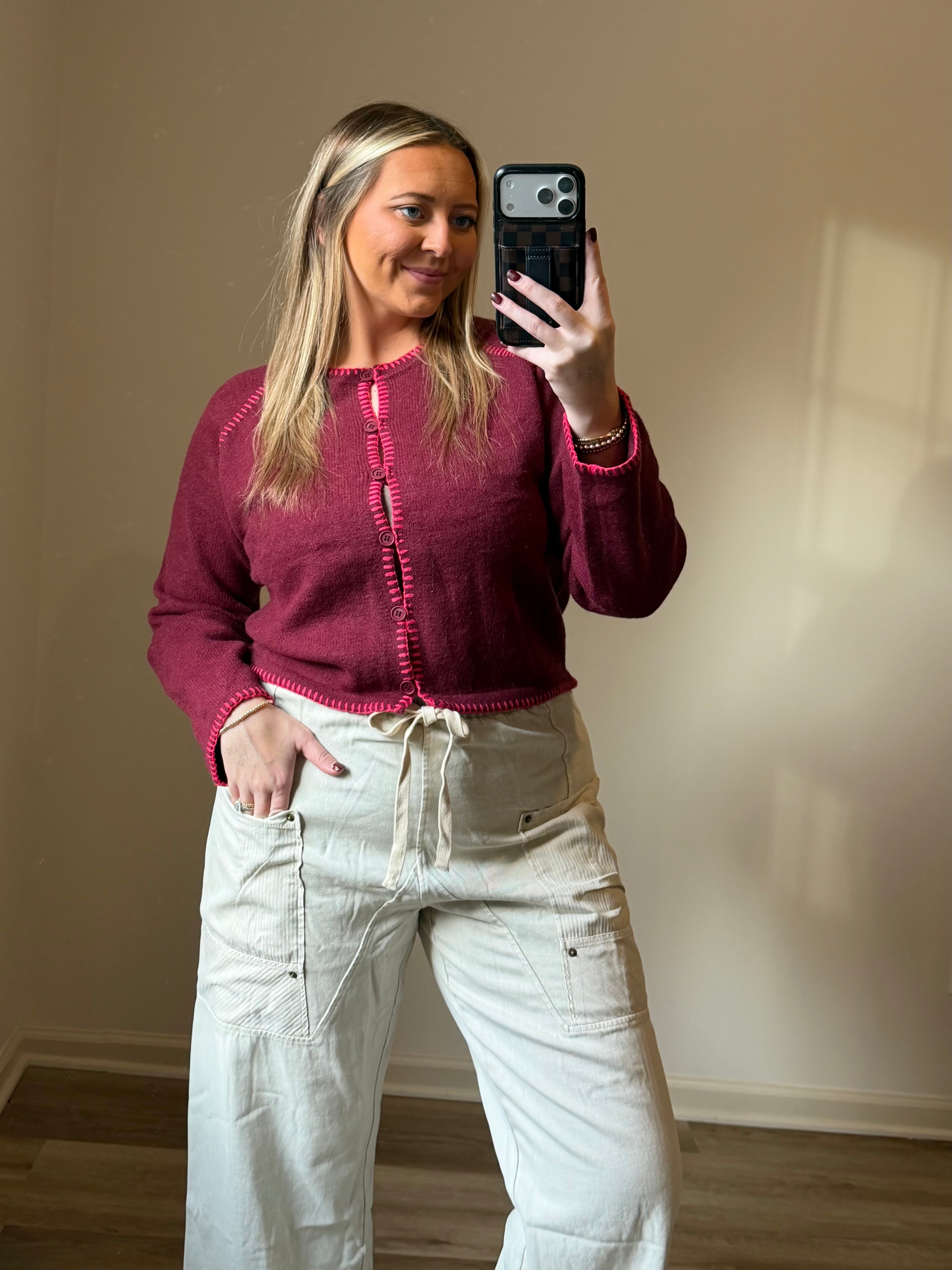 SIDE POCKET WIDE PANTS