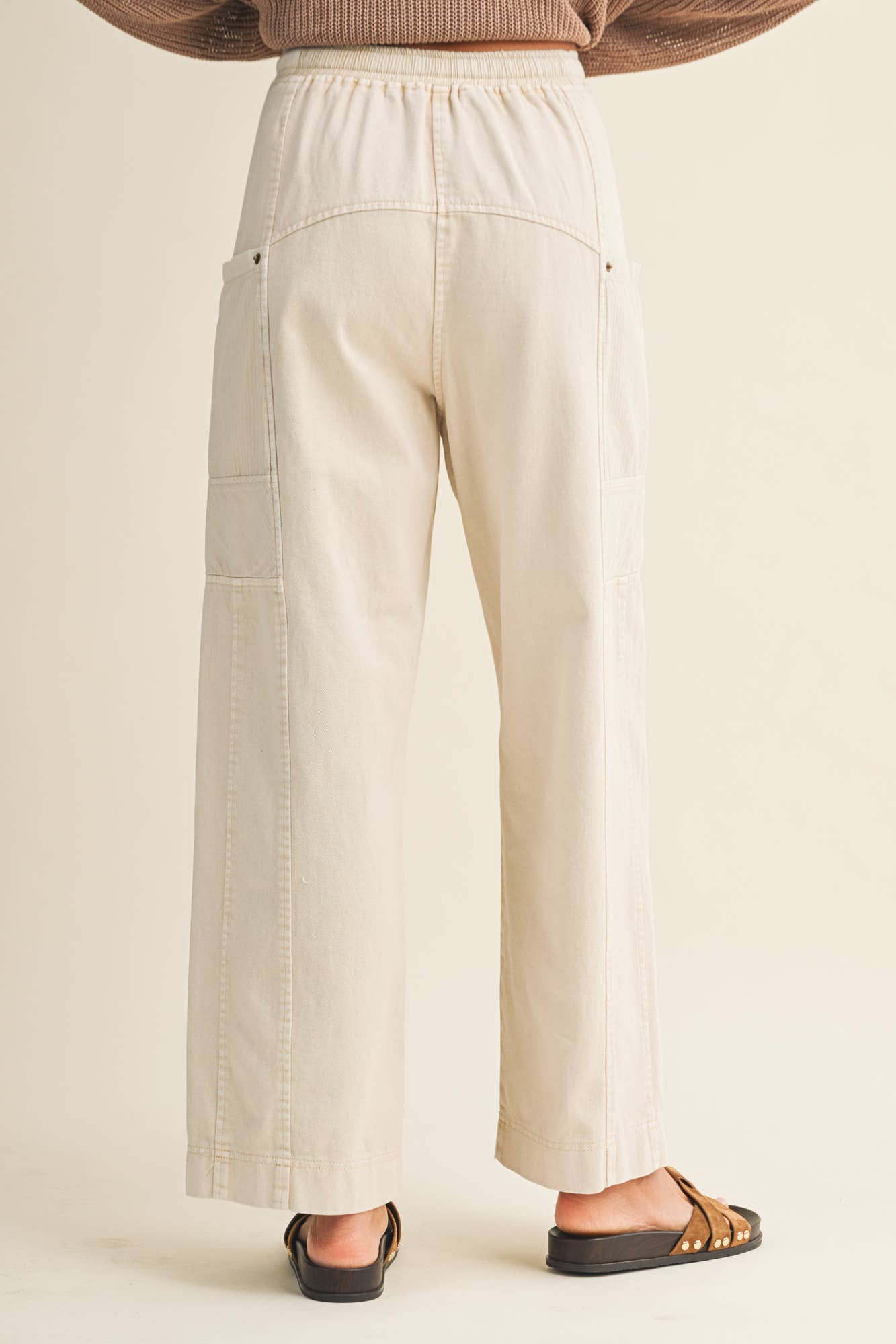 SIDE POCKET WIDE PANTS