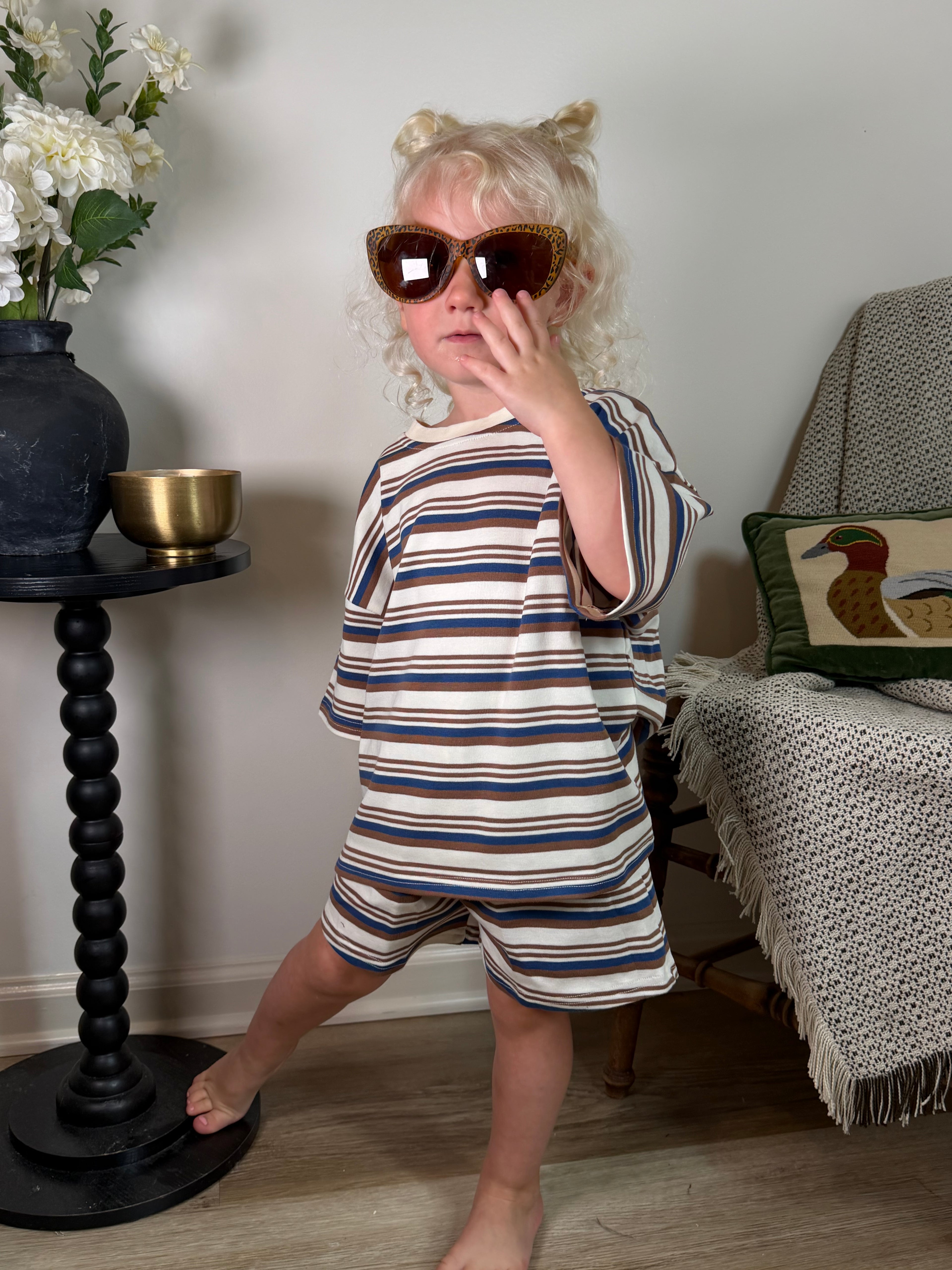 frankie fresh stripe slouchy set