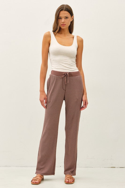 Stitched Thermal Pull On Pants