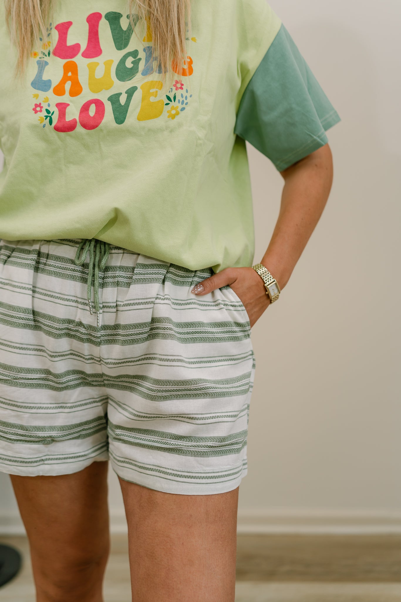 green tribe shorts