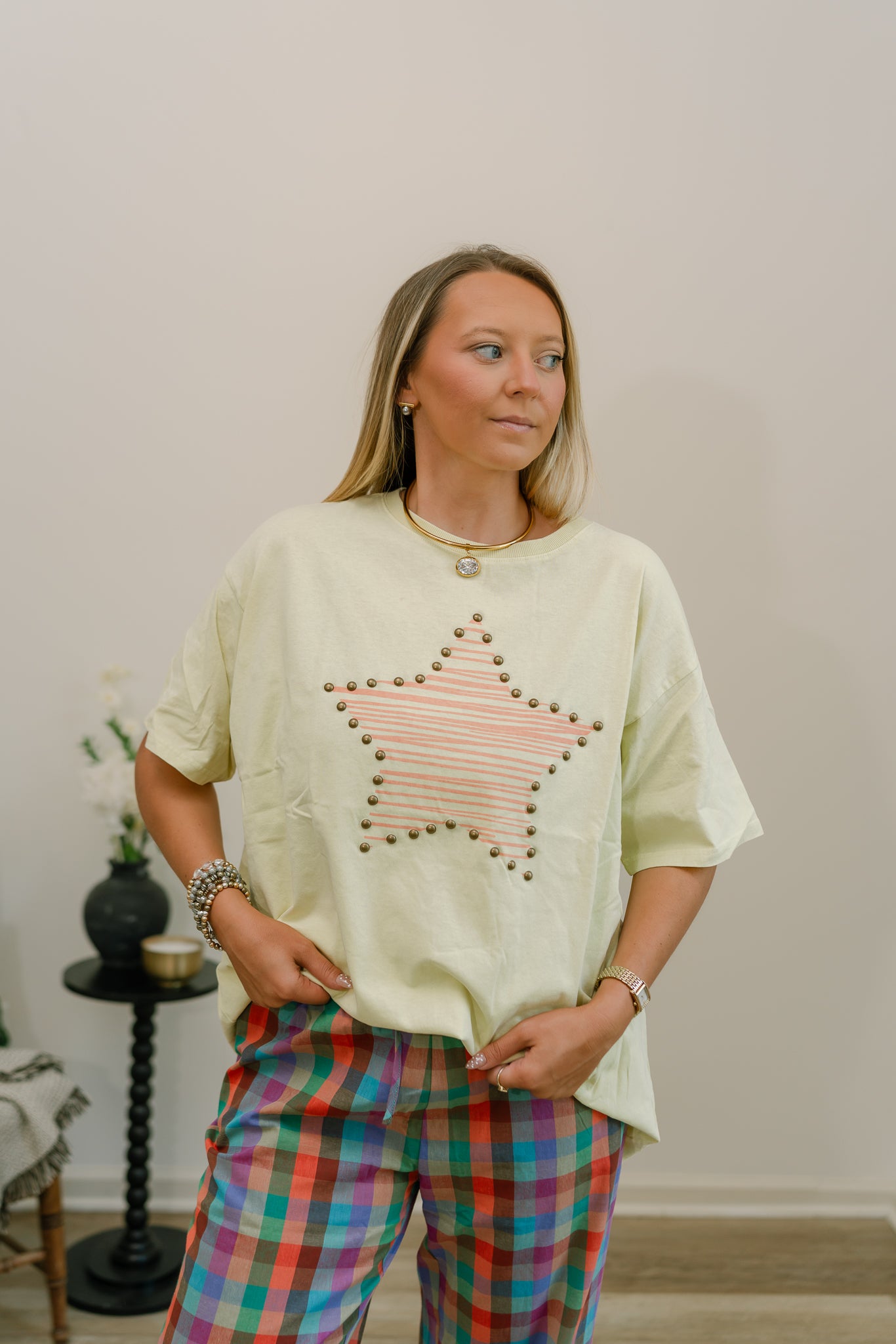 studded star tee