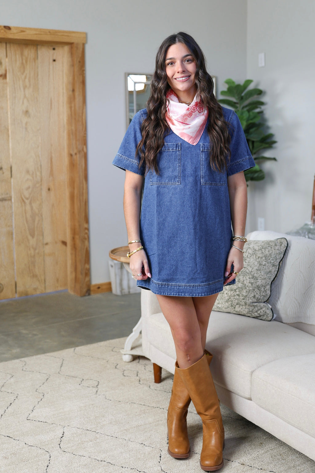 Denim Pocket Dress