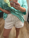 easy going stripe shorts