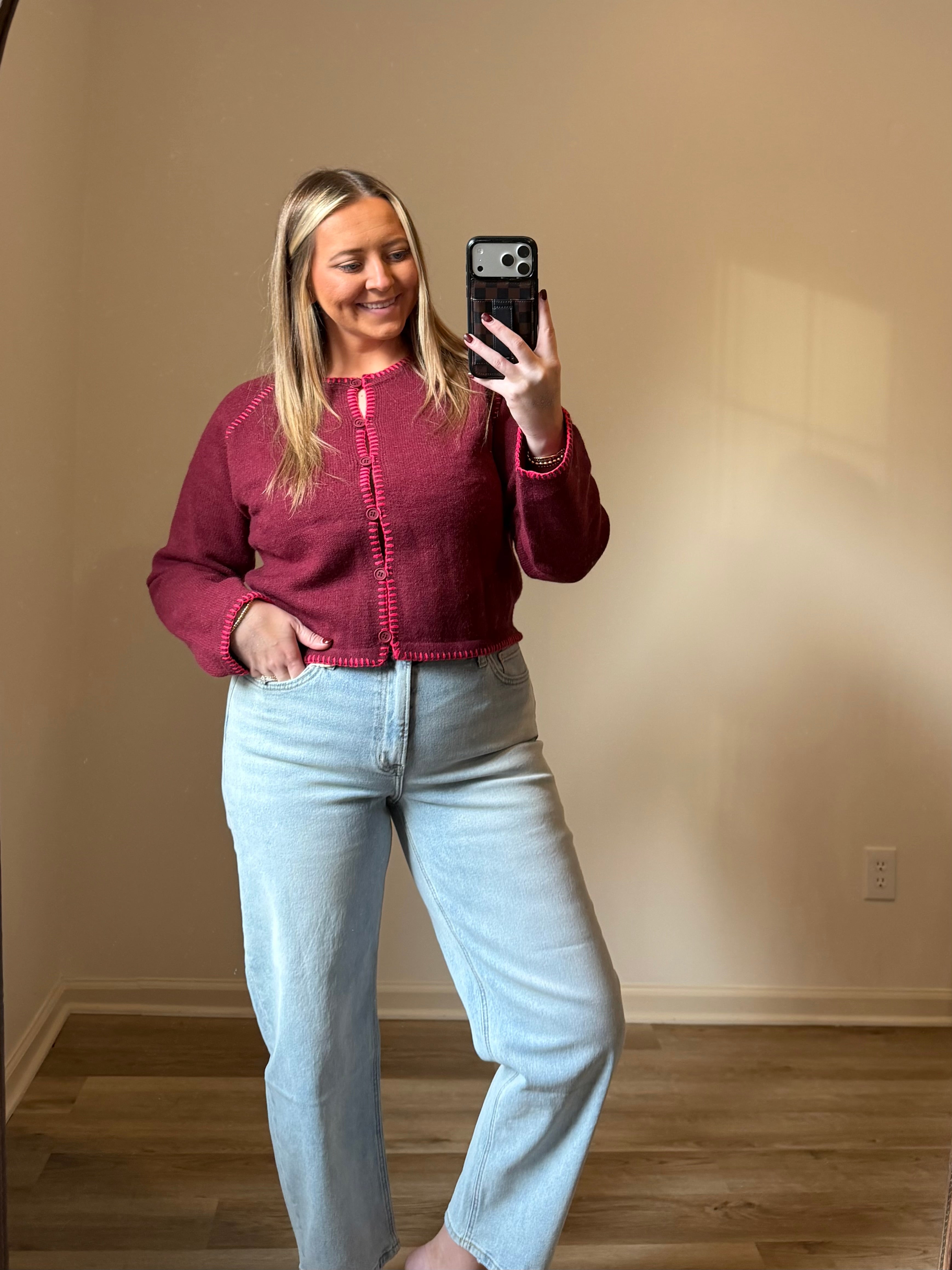 Super High Rise Light Wash Barrel Leg Jean