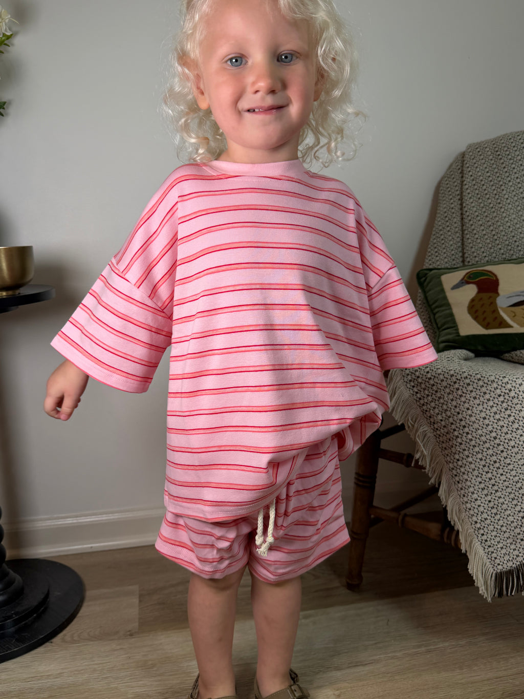 ballet stripe slouchy set