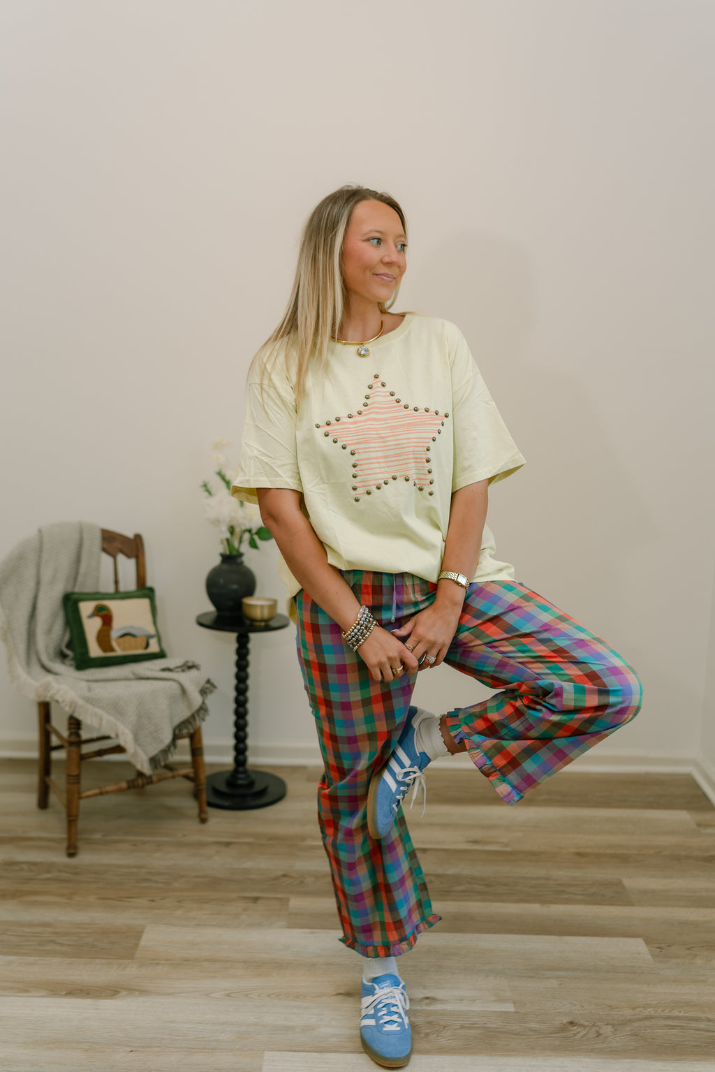 studded star tee