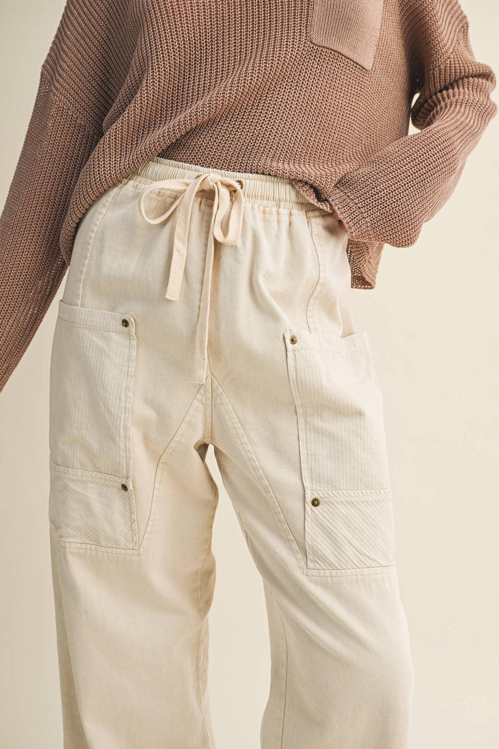 SIDE POCKET WIDE PANTS