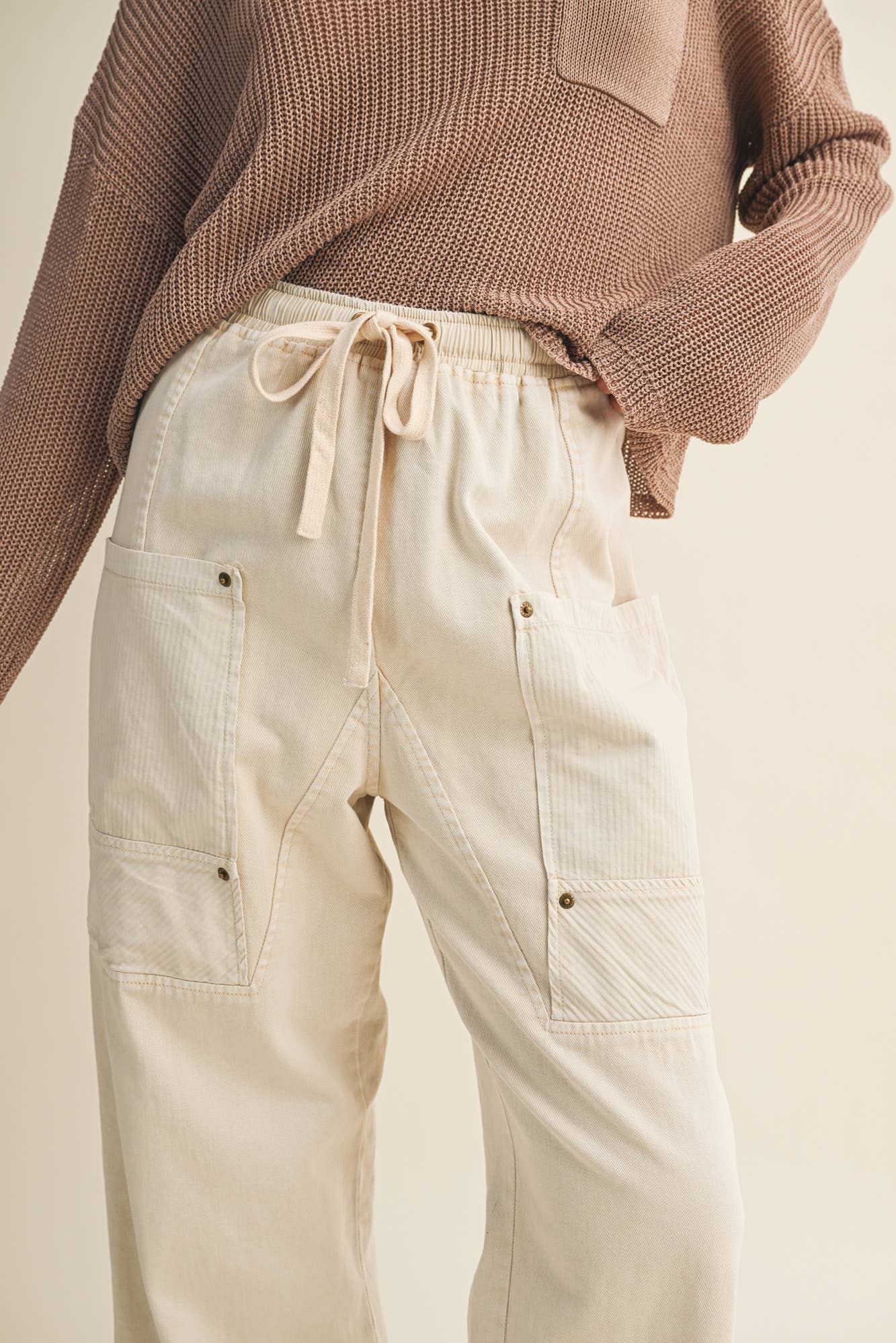 SIDE POCKET WIDE PANTS