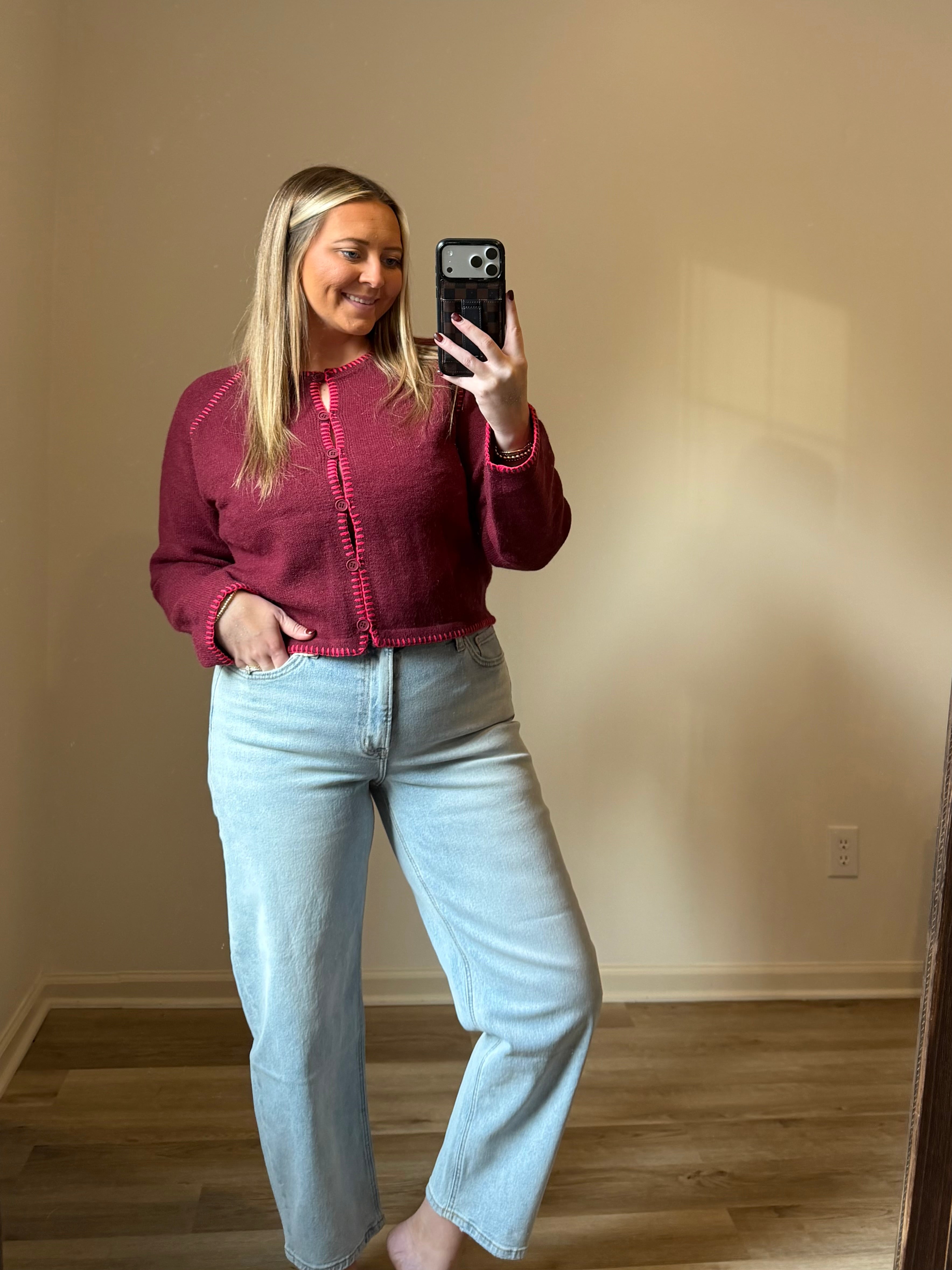 Super High Rise Light Wash Barrel Leg Jean