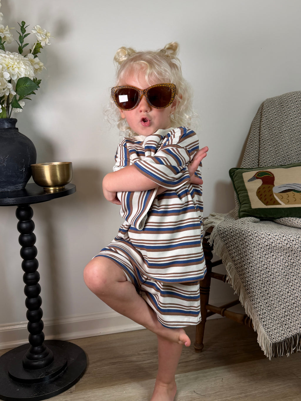 frankie fresh stripe slouchy set