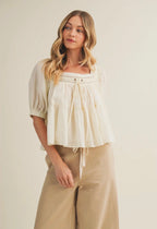 square neck blouse