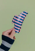 pink and blue stripe claw clip