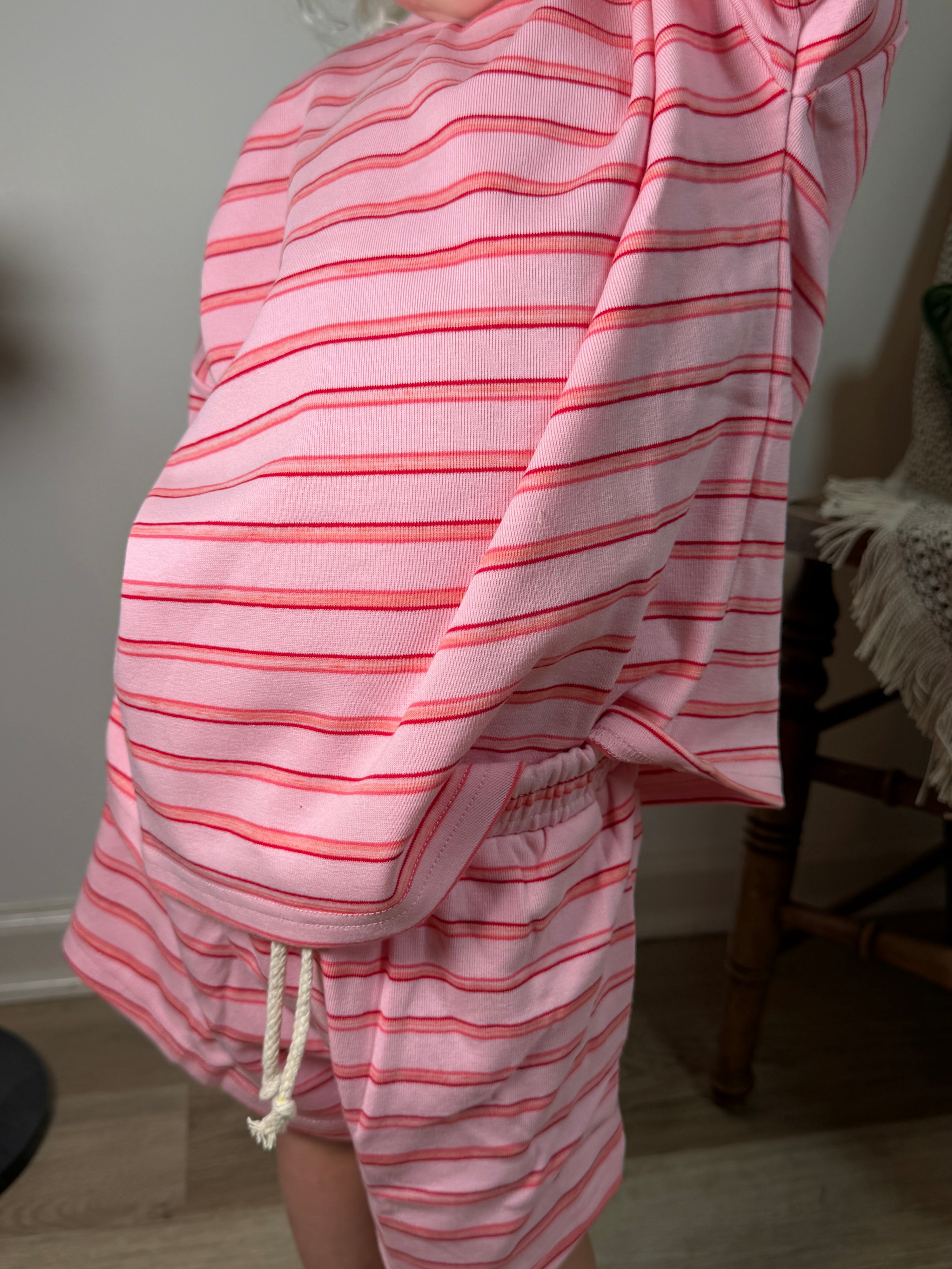 ballet stripe slouchy set