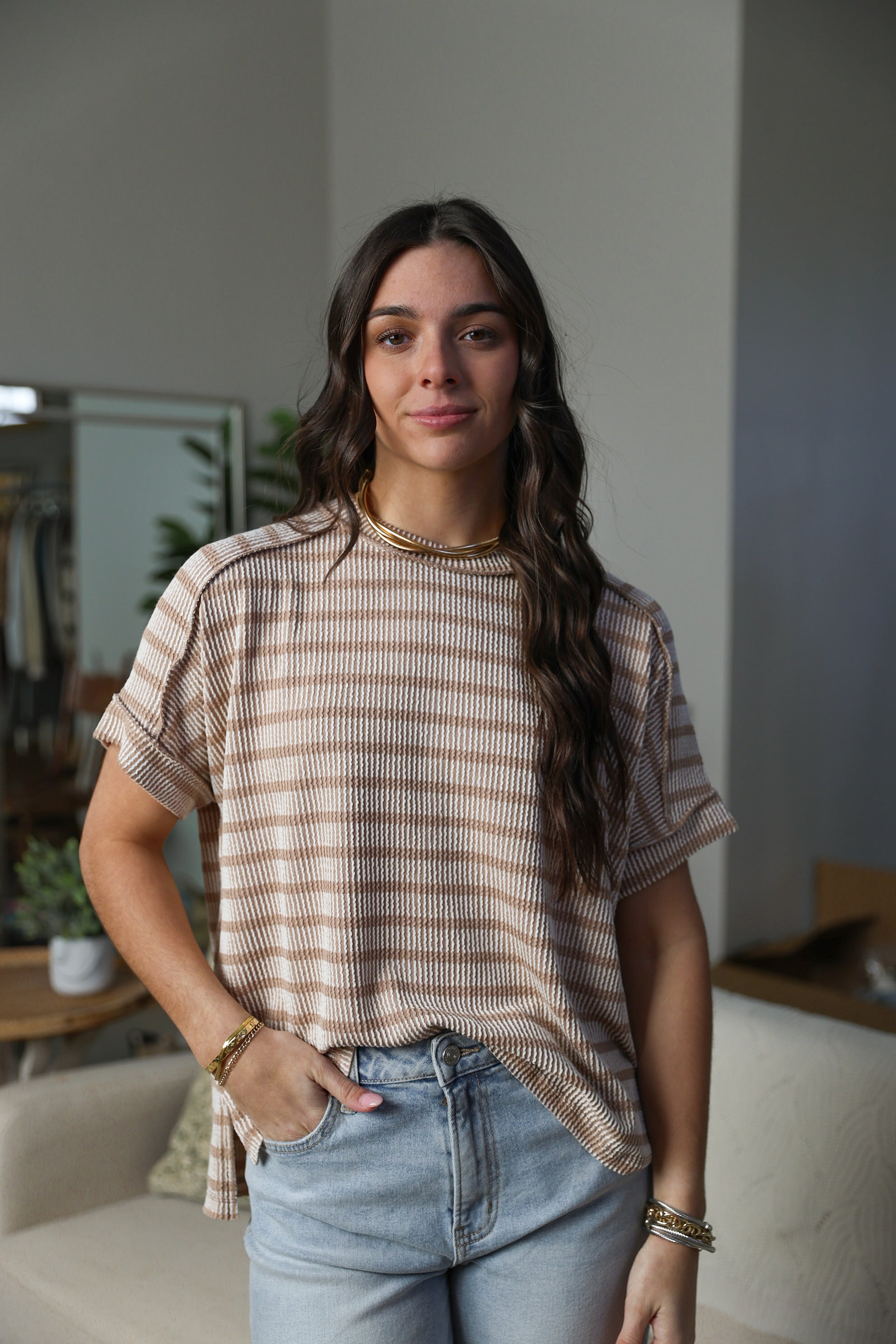 Monochromatic Stripped Top