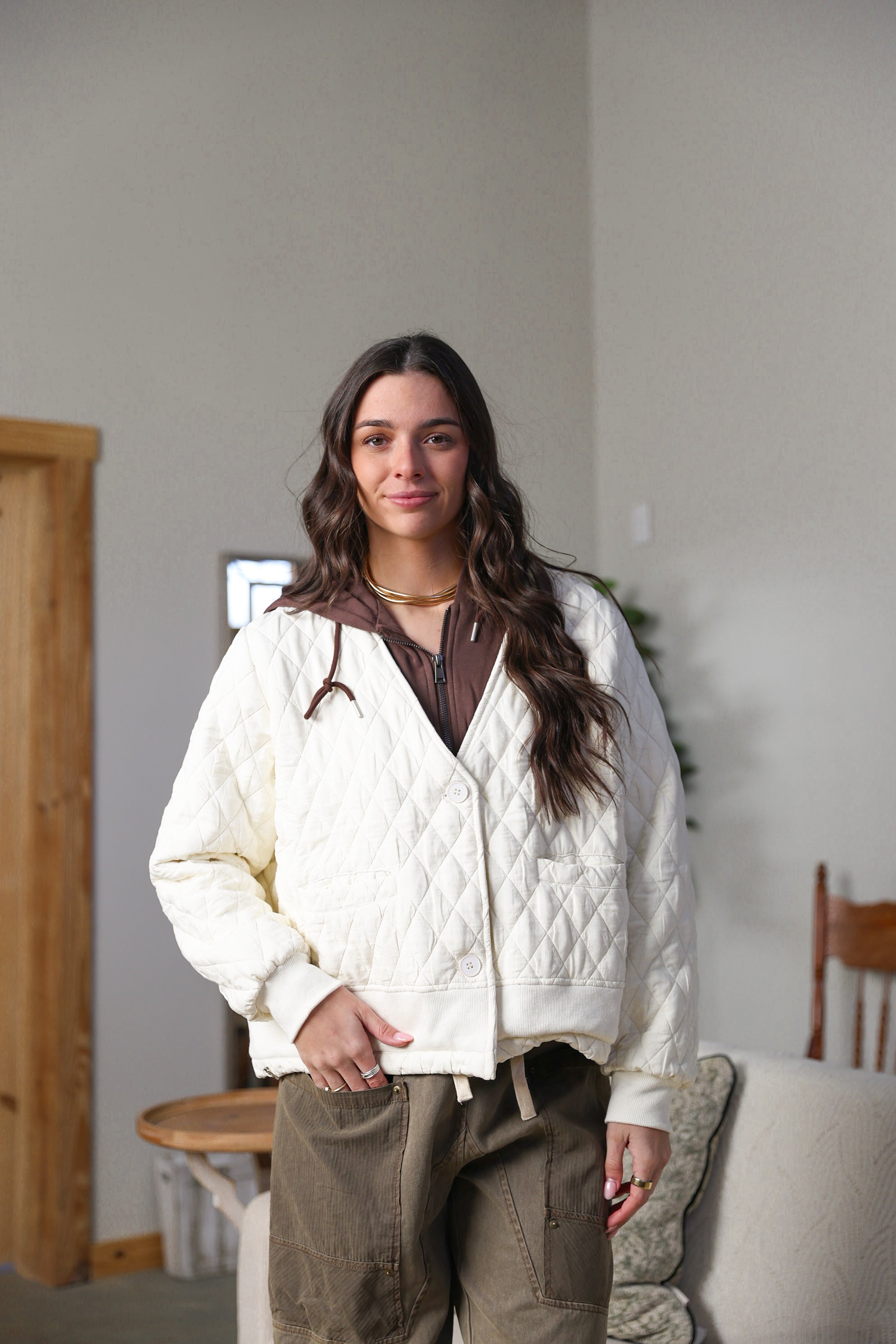 Quilted Hooded Jacket