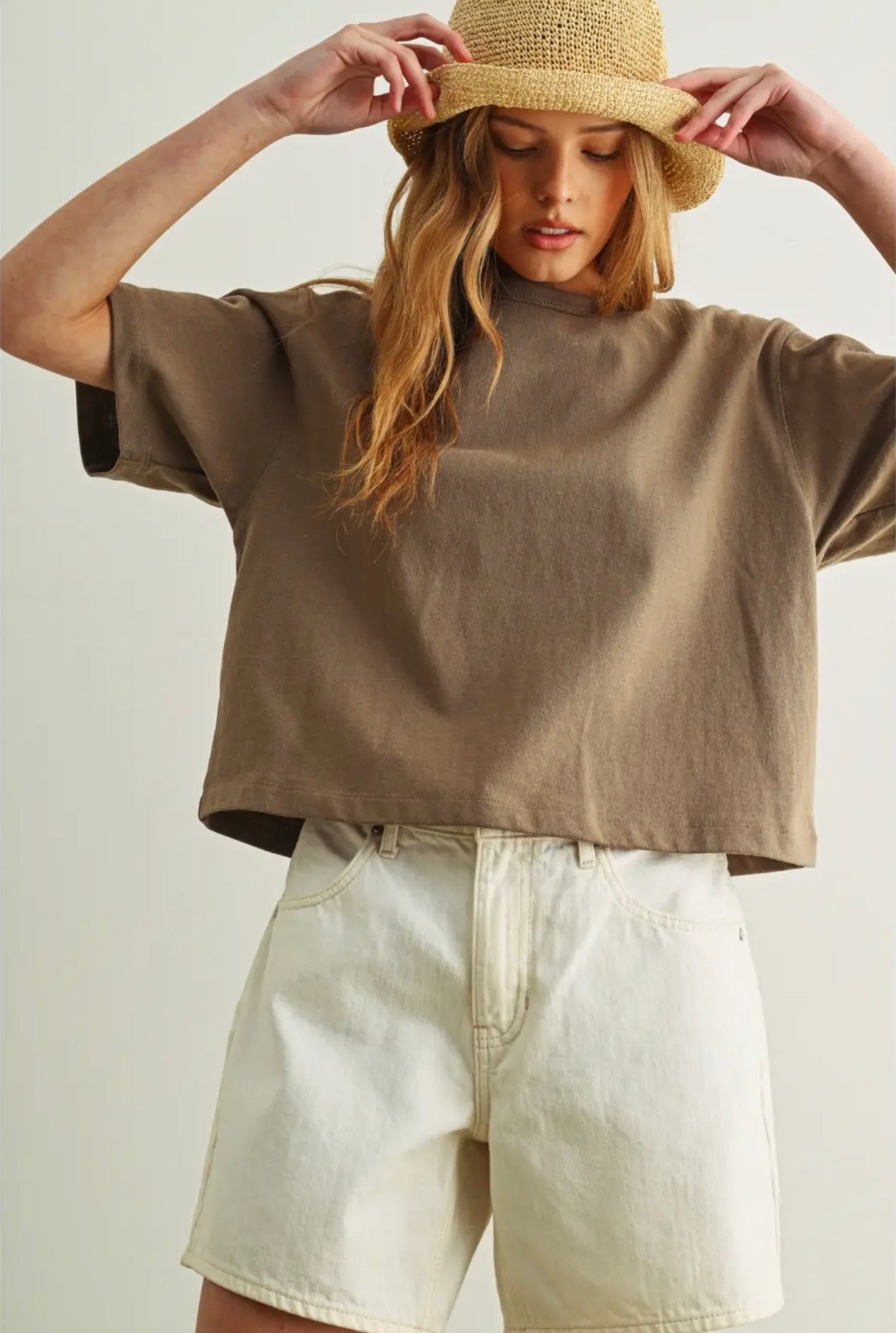 linen knitted top