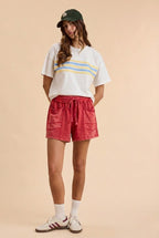 Barrel Shorts- RED