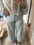 Stripe Wide Leg Pants