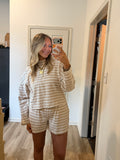 Tan Stripe Set