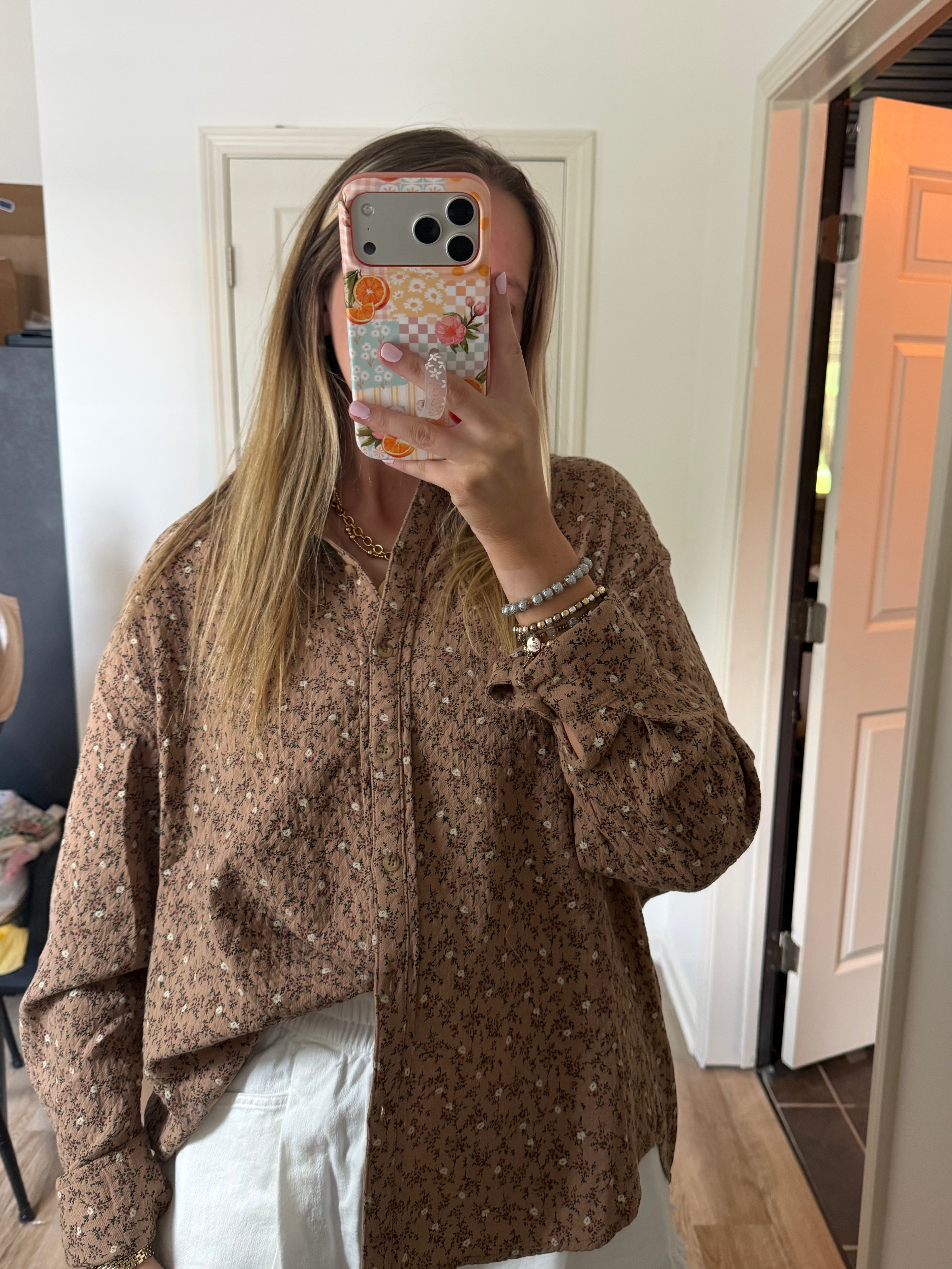Blossom Fall Button Down