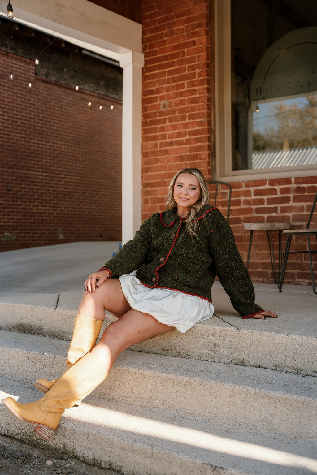 Buttoned Fleece Puffer Jacket