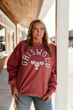 Griswold Christmas Crimson Graphic Sweatshirt